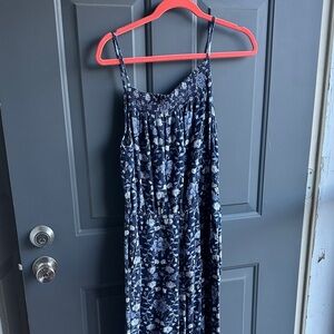 Old Navy Navy Blue Floral jumpsuit